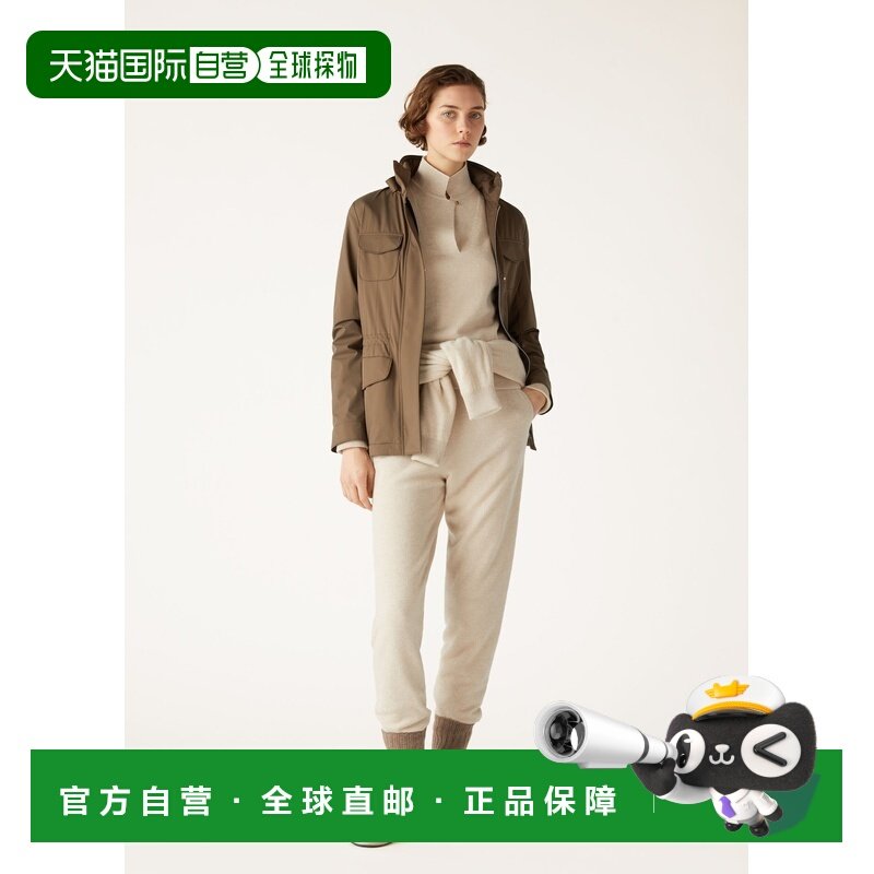 自营欧洲直邮Loro Piana 女士棕色功能性面料夹克,女装/女士精品,短外套,淘宝优惠券,粉丝福利购,淘宝优惠卷