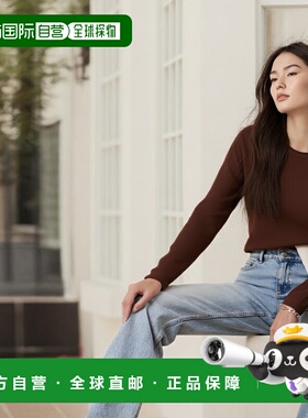 1h可退 香港直邮Lemaire 女士 棕色长袖 T恤 TO1441LJ1016