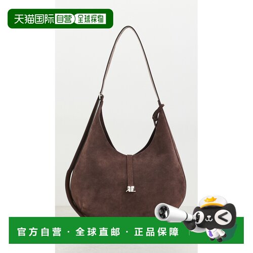 1h可退 美国直邮Courreges 女士 Holy 绒面革水饺包  舒适时尚