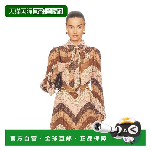 香港直邮ZIMMERMANN 女士 Sunray Collard 衬衫 7698TF26R