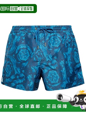 1h可退 香港直邮Versace 松紧腰泳裤 ABU050201A11356