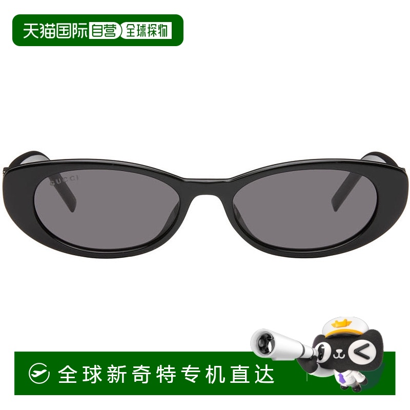 1h可退香港直邮Gucci古驰女士黑色 G String太阳镜 GG1680S