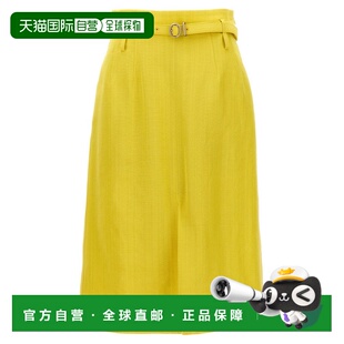 1h可退 香港直邮Jil Sander 吉尔 桑达 女士 腰带环半身裙 J02MA0