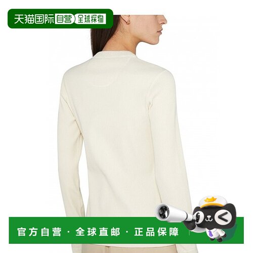 自营欧洲直邮Bottega Veneta/葆蝶家 紧凑型棉质罗纹平纹针织上衣