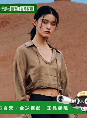 1h可退 欧洲直邮YUZEFI 女士针织毛衣 YUZRS23RWTP1023TAUPE