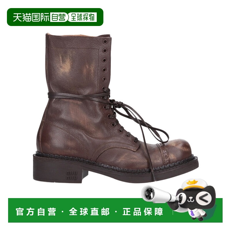 香港直邮Miu Miu 系带短筒靴 5U316E52KJFG03