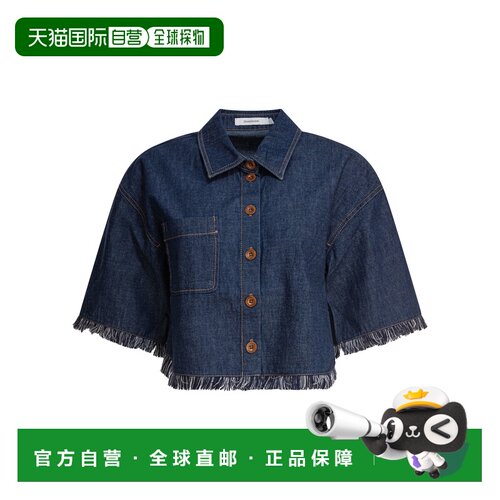 1h可退 香港直邮ZIMMERMANN 女士衬衫 2799TSS251ALN AW2025 蓝色