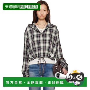 艾克妮 Studios 女士 黑色 绿色连帽夹克 1h可退 香港直邮Acne