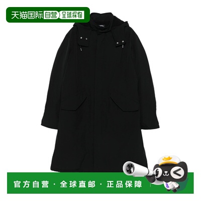 香港直邮A.P.C. 男士大衣 PSALJM30203LZZ AW2025 黑色 单排扣大