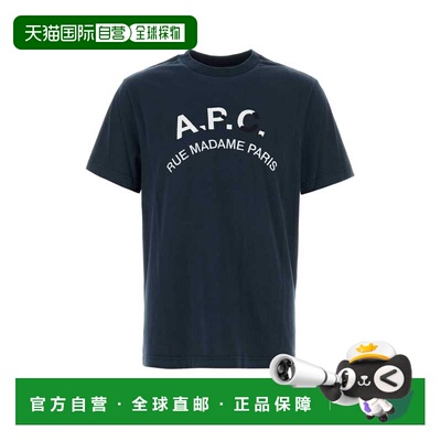 欧洲直邮A.P.C. 男士T恤 COHBUH26594IAJ AW2026 深蓝色 Graphic-