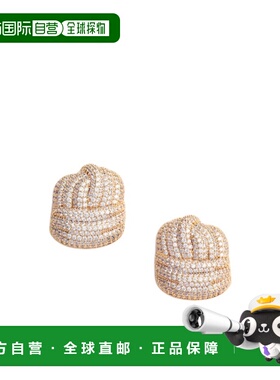 1h可退 香港直邮Self-Portrait 水晶结耳环 RS26-620EA耳钉配饰