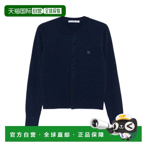 Acne Studios 艾克妮 女士 蓝色系扣领毛衣开衫 A60634