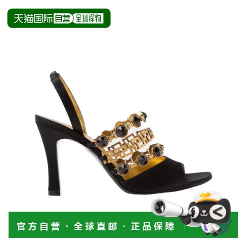 1h可退 Versace Gemma 缎面凉鞋 10255901A006191B55J