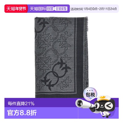 1h可退 香港直邮Pinko 品高 女士 愛情鳥圖案流蘇圍巾 106017A2ZH