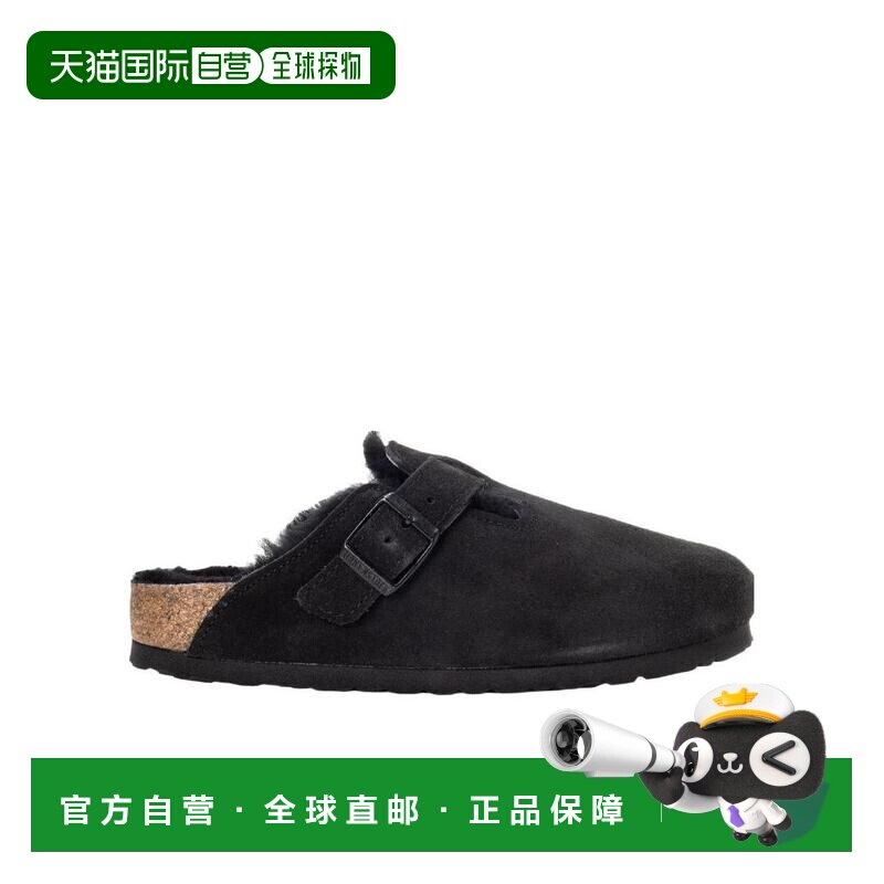 香港直邮Birkenstock 圆头平底拖鞋 259883BLACKBLACK半拖鞋图片