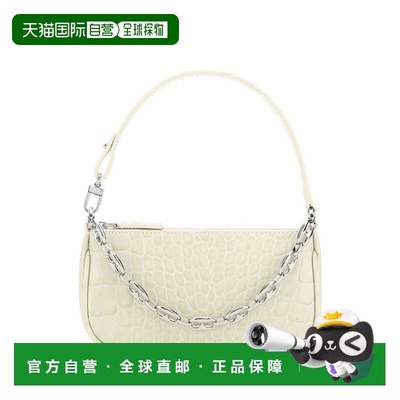 1h可退 香港直邮BY FAR 女士 RACHEL 皮革迷你手袋(米白色) 20CRM