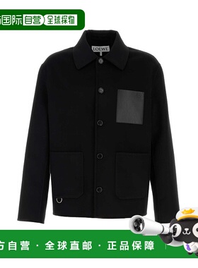 香港直邮LOEWE 罗意威 男士 黑色羊毛混纺夹克 H526Y02W93BLACK