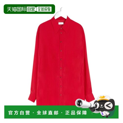 香港直邮LEMAIRE 女士衬衫 SS2026 SH1188LF1373RE386 长袖红色