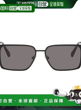 1h可退 香港直邮off-white 男士 黑色 Yoder 太阳镜 OERI121S24ME