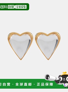 香港直邮Alaia 女士 Le Cœur Bombe 心形耳环 metal金属色 舒适时