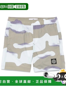 香港直邮Stone Island 印花泳裤 K1S16B100004S0119