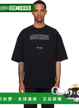 香港直邮Moschino 莫斯奇诺 男士 黑色 Organic Decorated T 恤 2