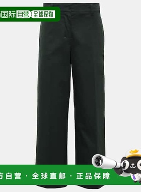 1h可退 香港直邮'S Max Mara 女士 棉质直筒长裤 001380 black黑