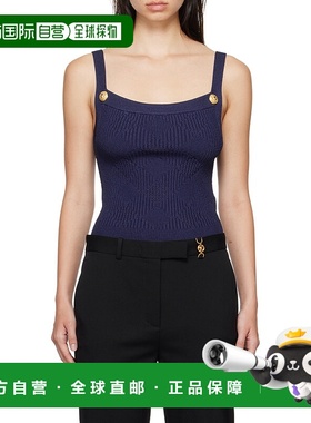 香港直邮Balmain 方领提花图案背心 DF0AB051KH60针织性感