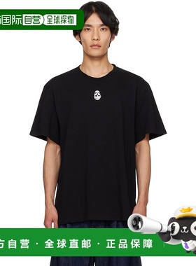 1h可退 香港直邮MCQUEEN 亚历山大 麦昆 男士 黑色 Flocked Skull