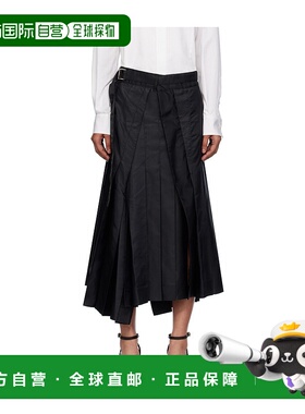 香港直邮Sacai 褶裥半身裙 25-07993a字裙