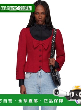 1h可退 香港直邮valentino 华伦天奴 女士 红色夹克 7B0CE4X590Y