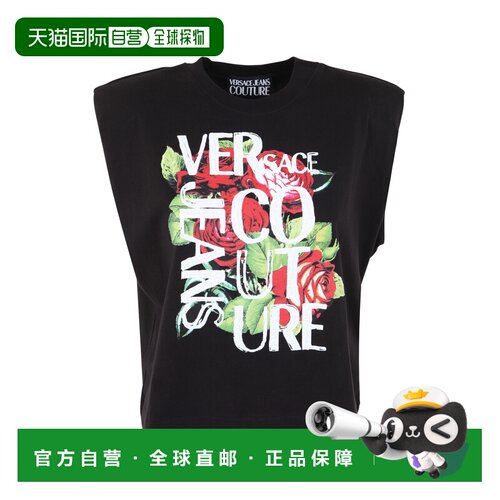 1h可退 欧洲直邮Versace Jeans Couture 女士T恤 74HAHF03CJ03F89