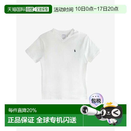Polo Ralph Lauren拉夫劳伦大童V领纯色T恤 春夏男款 32383290600
