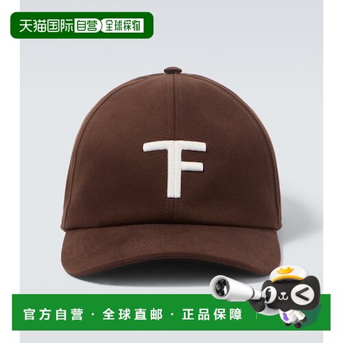 香港直邮Tom Ford 汤姆 福特 男士 徽标棉帆布棒球帽