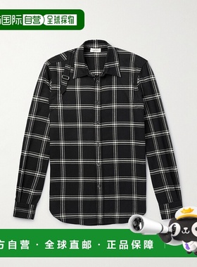 1h可退 香港直邮MCQUEEN 亚历山大 麦昆 男士 双针背带衬衫 81473