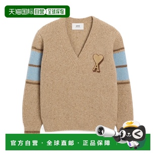 1h可退 香港直邮Ami Paris 长袖毛衣 UKS823KN0111.