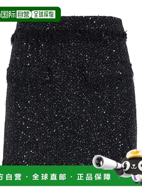 香港直邮MSGM 圈圈呢迷你半身裙 3741MDD07247619a字裙