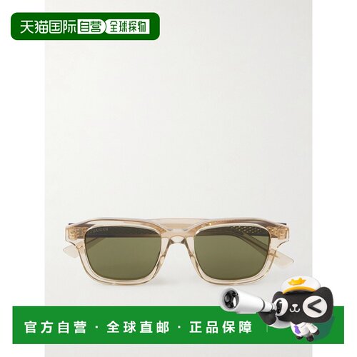 香港直邮Gucci 古驰 男士 The Wirecore 方形框醋纤太阳眼镜 GG22