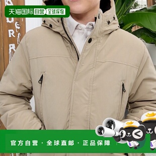 欧洲直邮Mango芒果 儿童暗绿色带帽带口袋的防风外套