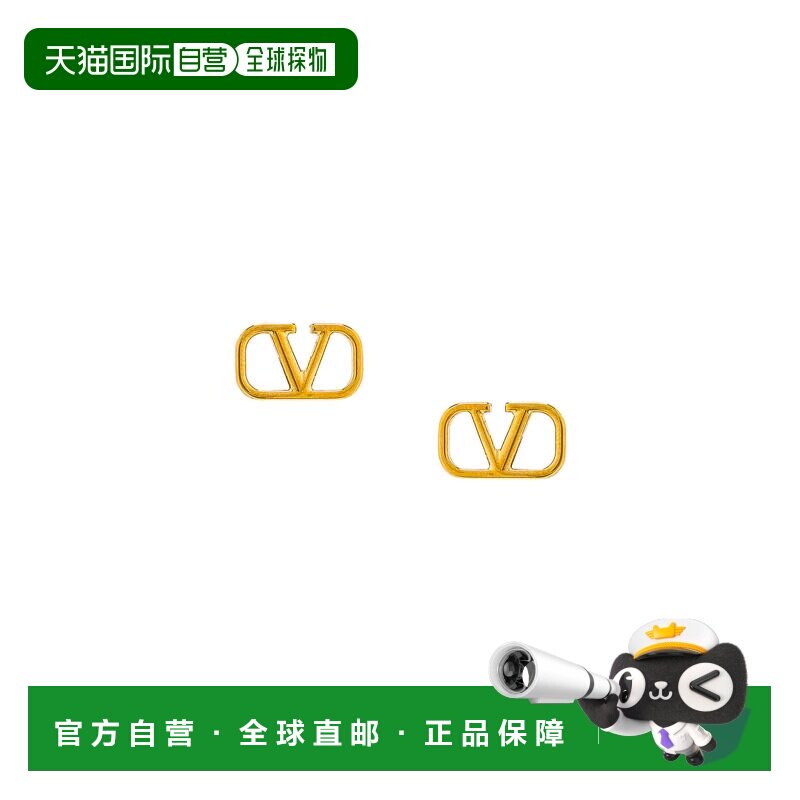 1h可退 香港直邮valentino 华伦天奴 女士 V 徽标标志耳环 XW2J0G