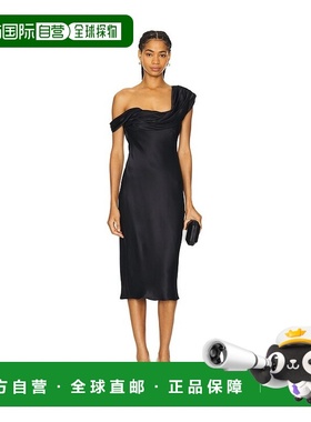 1h可退 香港直邮Lpa 女士 Vania 中长连衣裙 LPD858S24 black黑色