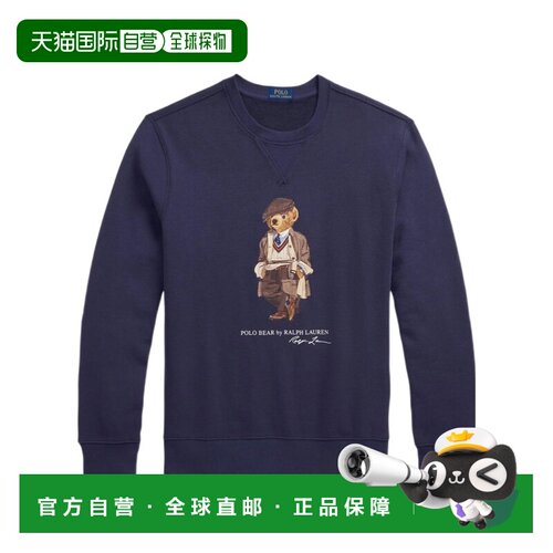 1h可退 香港直邮polo ralph lauren Polo 熊印花运动衫 Men crov