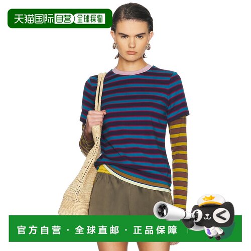 香港直邮Staud 女士 Dillon T恤 R26F5121TE 舒适时尚