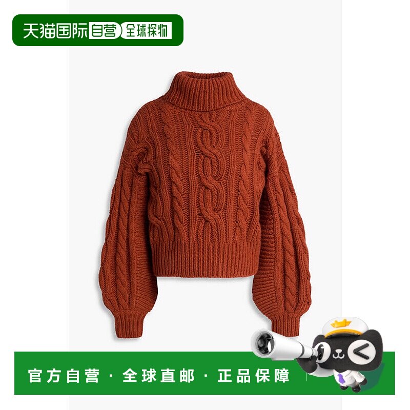 1h可退 香港直邮ZIMMERMANN 女士 粗线针织羊毛高领毛衣 0181TF24