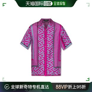 短袖 香港直邮Versace 男士 10039261A035155P350 范思哲 图案衬衫