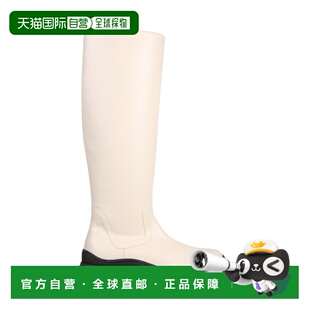 1h可退 香港直邮Staud 女士 蝴蝶结长筒靴子 071142CRM beige米色