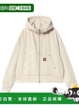 香港直邮Carhartt WIP 女款连帽抽绳休闲夹克白色时尚潮流I034374