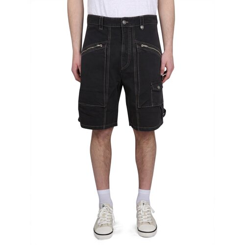 香港直邮MARANT 男士短裤 SH0065HAA2H06H01BK CO 黑色 PEIO DENI