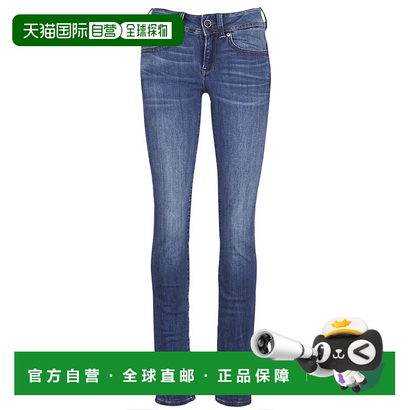 欧洲直邮G-Star Raw 女士 MIDGE SADDLE MID STRAIGHT 牛仔裤 蓝