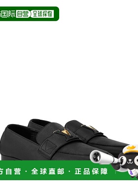 自营欧洲直邮LV路易威登 Mare女士黑色皮革logo标识乐福鞋